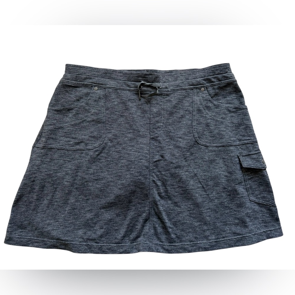 Kühl Women’s Mova Skort Large Heather Gray Stretch Outdoor Hiking Athleisure